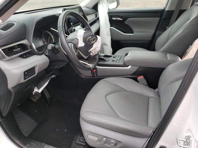 5TDGZRBH2NS222135 - 2022 TOYOTA HIGHLANDER XLE Weiß Foto 7