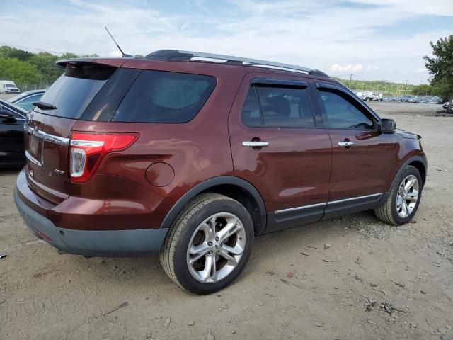 1FM5K8F83FGC58827 - 2015 FORD EXPLORER LIMITED MAROON photo 3