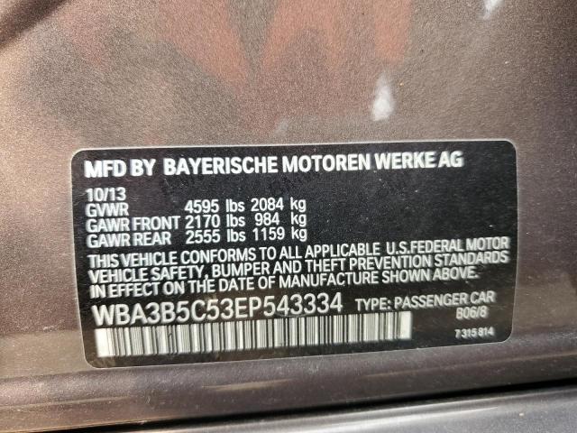 WBA3B5C53EP543334 - 2014 BMW 328 XI SULEV BROWN photo 12