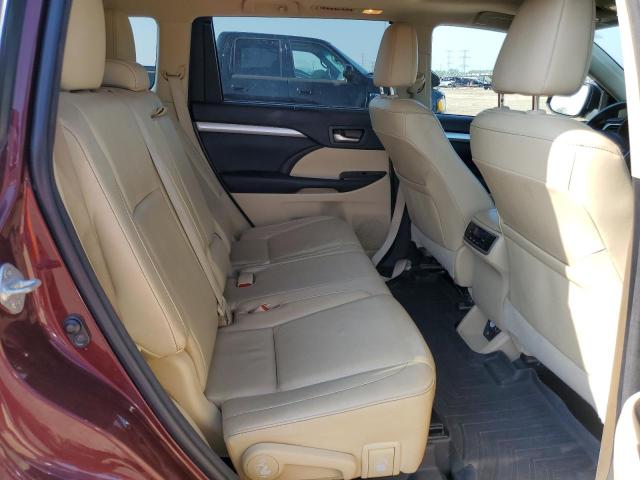 5TDJKRFH0FS223810 - 2015 TOYOTA HIGHLANDER XLE RED photo 10
