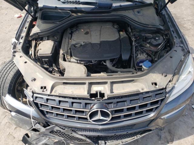 4JGDA5HB8FA530314 - 2015 MERCEDES-BENZ ML 350 4MATIC GRAY photo 12