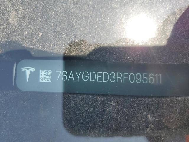 7SAYGDED3RF095611 - 2024 TESLA MODEL Y Білий фото 13