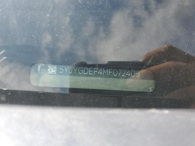 5YJYGDEF4MF072409 - 2021 TESLA MODEL Y GRAY photo 12