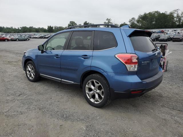 JF2SJAWC2HH464953 - 2017 SUBARU FORESTER 2.5I TOURING BLUE photo 2