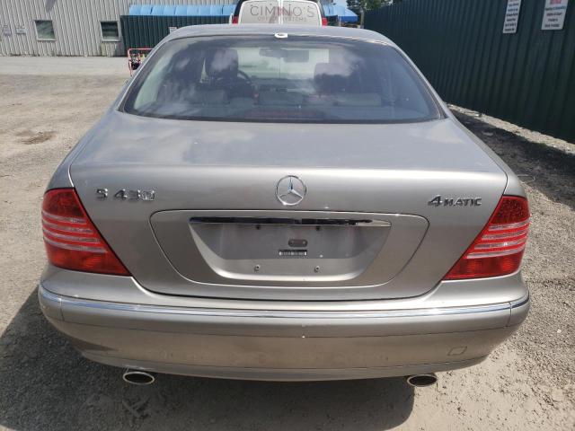 WDBNG83J54A407900 - 2004 MERCEDES-BENZ S 430 4MATIC SILVER photo 6