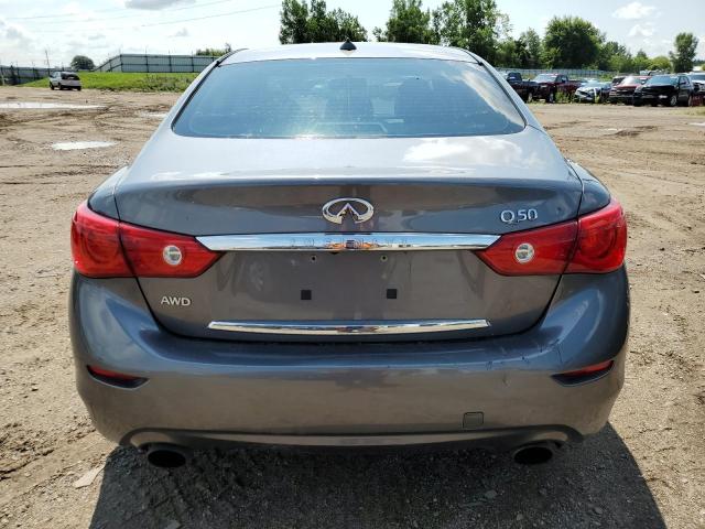 JN1BV7AR9EM694612 - 2014 INFINITI Q50 BASE GRAY photo 6