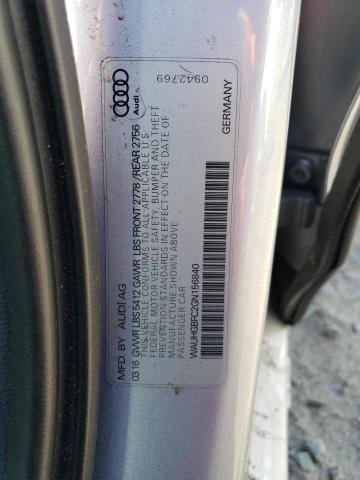 WAUHGBFC2GN156840 - 2016 AUDI A6 PRESTIGE ვერცხლისფერი ფოტო 13