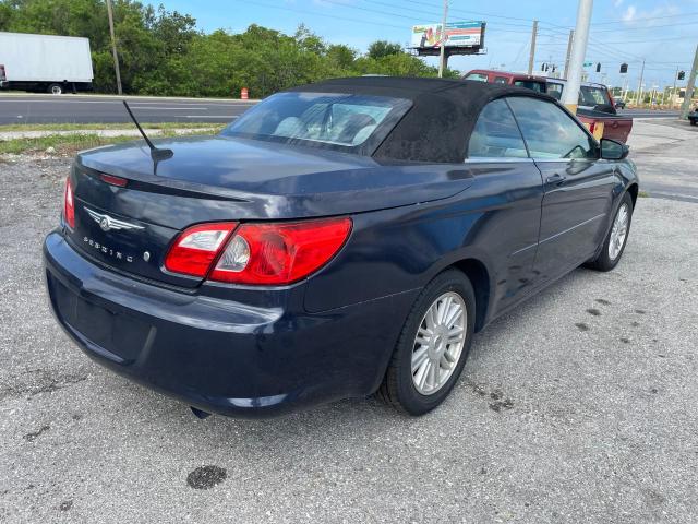 1C3LC55RX8N243746 - 2008 CHRYSLER SEBRING TOURING BLACK photo 4