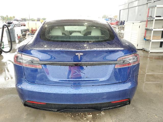 5YJSA1E5XMF455574 - 2021 TESLA MODEL S BLUE photo 6