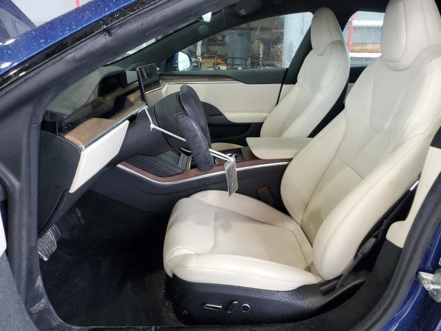 5YJSA1E5XMF455574 - 2021 TESLA MODEL S BLUE photo 7
