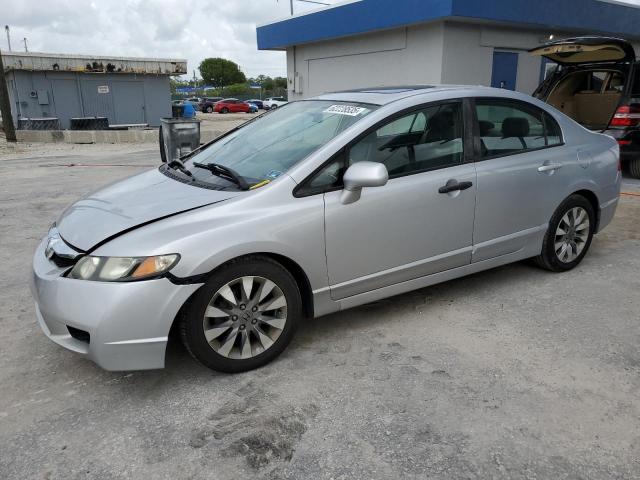 2HGFA16929H501453 - 2009 HONDA CIVIC EXL SILVER photo 1
