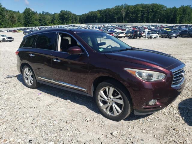 5N1AL0MM3DC321202 - 2013 INFINITI JX35 BURGUNDY photo 4