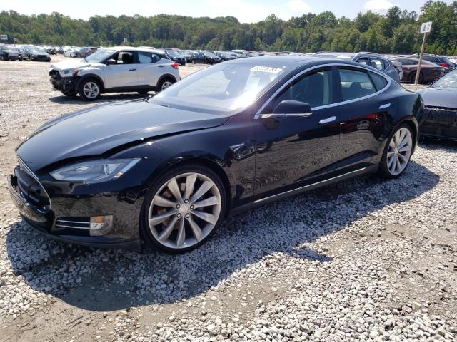 5YJSA1H12EFP56978 - 2014 TESLA MODEL S შავი ფოტო 1
