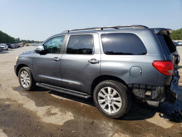5TDZY68A28S000574 - 2008 TOYOTA SEQUOIA LIMITED GRAY photo 2