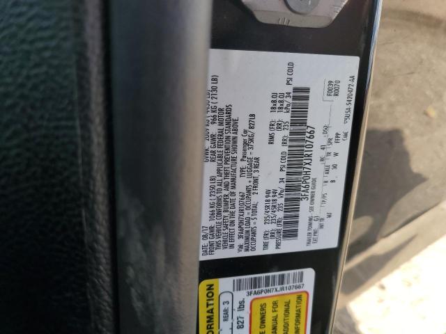 3FA6P0H7XJR107667 - 2018 FORD FUSION SE Qara foto 12