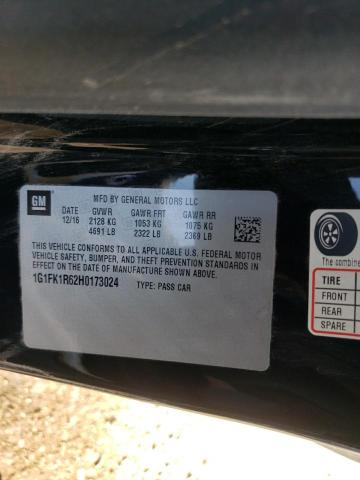 1G1FK1R62H0173024 - 2017 CHEVROLET CAMARO ZL1 石墨色 照片 12