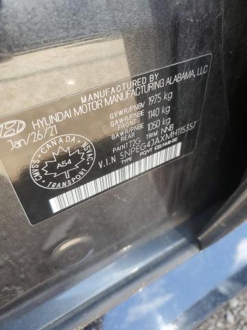 5NPEG4JAXMH115357 - 2021 HYUNDAI SONATA SE GRAY photo 13