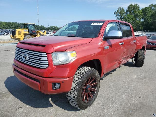 5TFAW5F13EX339298 - 2014 TOYOTA TUNDRA CREWMAX PLATINUM BURGUNDY photo 1