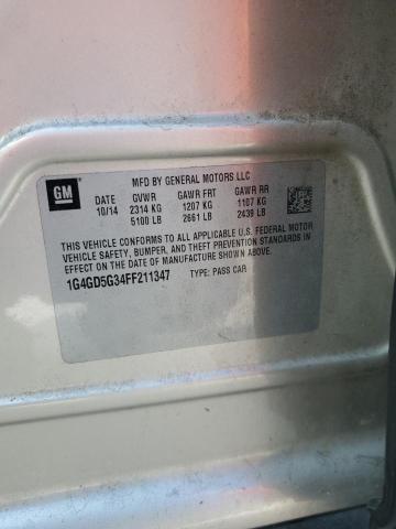 1G4GD5G34FF211347 - 2015 BUICK LACROSSE PREMIUM 棕色 照片 13
