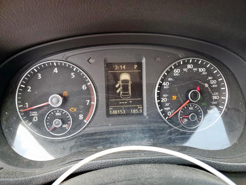 1VWBS7A36EC066107 - 2014 VOLKSWAGEN PASSAT SE BLACK photo 9