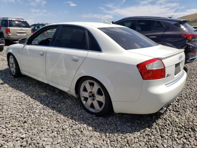 WAUPL58EX4A216907 - 2004 AUDI S4 WHITE photo 2