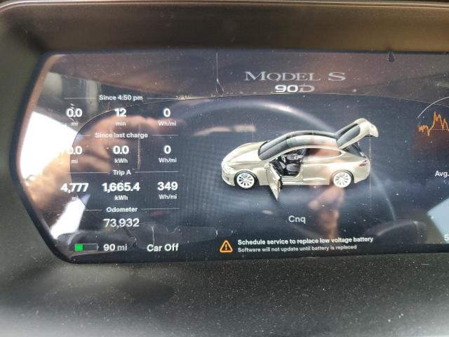 5YJSA1E2XHF173740 - 2017 TESLA MODEL S Qəhvəyi foto 9