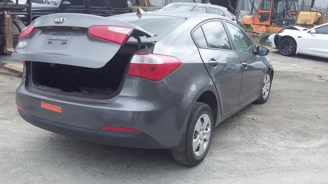 KNAFK4A6XE5095091 - 2014 KIA FORTE LX GRAY photo 4