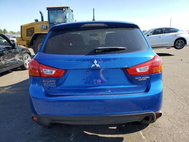 4A4AR3AU6FE049267 - 2015 MITSUBISHI OUTLANDER ES BLUE photo 6