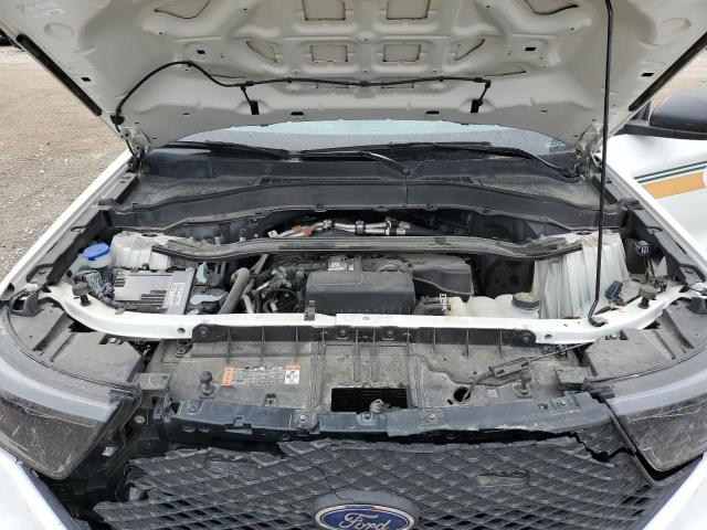 1FM5K8AB8MGC31672 - 2021 FORD EXPLORER POLICE INTERCEPTOR WHITE photo 11