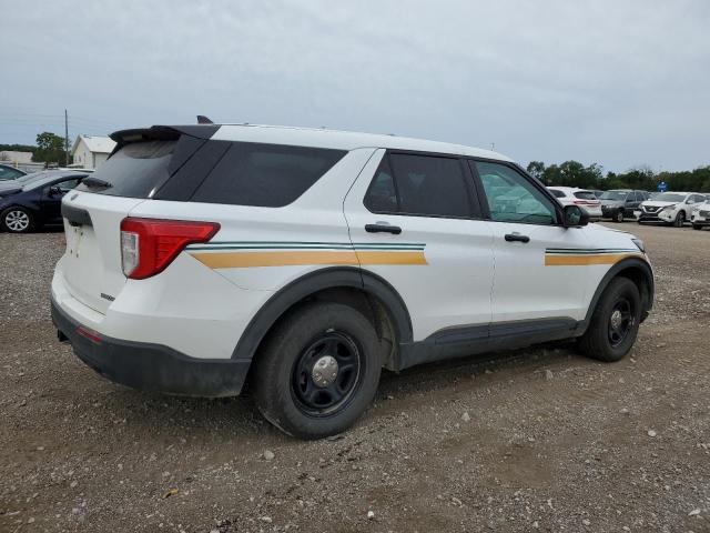 1FM5K8AB8MGC31672 - 2021 FORD EXPLORER POLICE INTERCEPTOR WHITE photo 3
