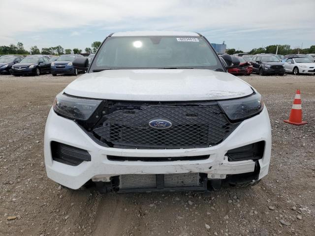 1FM5K8AB8MGC31672 - 2021 FORD EXPLORER POLICE INTERCEPTOR WHITE photo 5