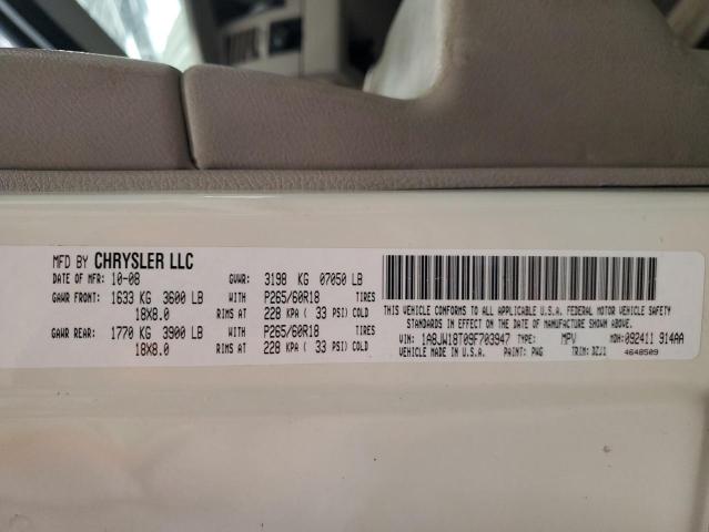 1A8JW18T09F703947 - 2009 CHRYSLER ASPEN HYBRID LIMITED WHITE photo 13