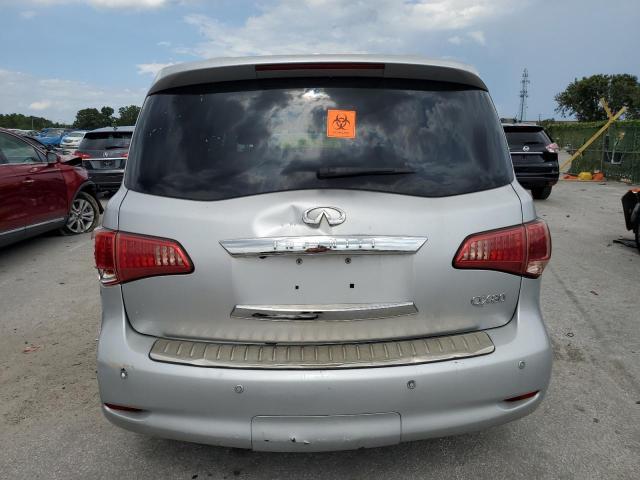 JN8AZ2NE2E9062288 - 2014 INFINITI QX80 SILVER photo 6