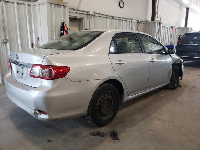 JTDBU4EE6B9142621 - 2011 TOYOTA COROLLA BASE SILVER photo 3