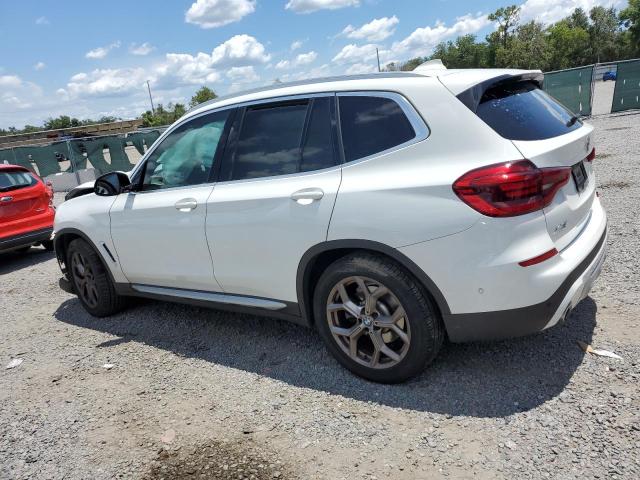5UXTY3C00M9E54786 - 2021 BMW X3 SDRIVE30I WHITE photo 2