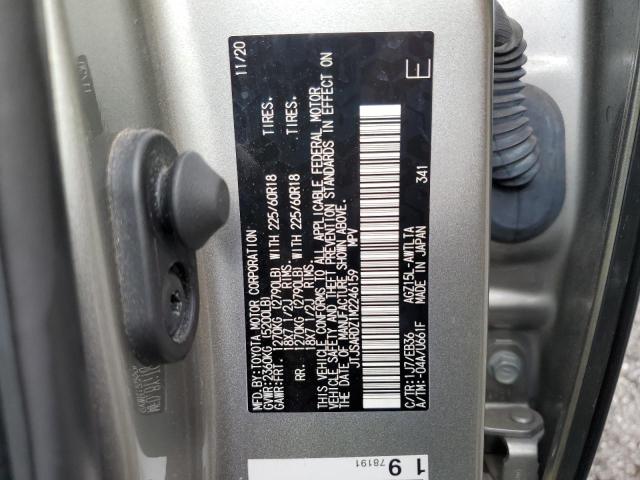 JTJSARDZ1M2246159 - 2021 LEXUS NX 300 BASE Արծաթագույն լուսանկար 13