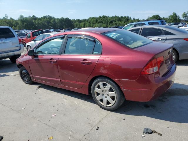 1HGFA165X8L055583 - 2008 HONDA CIVIC LX RED photo 2