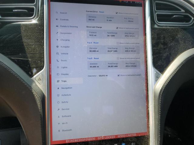 5YJXCBE29GF018830 - 2016 TESLA MODEL X WHITE photo 9