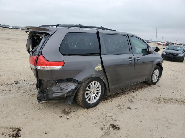 5TDYK3DC0DS383461 - 2013 TOYOTA SIENNA XLE ნაცრისფერი ფოტო 3