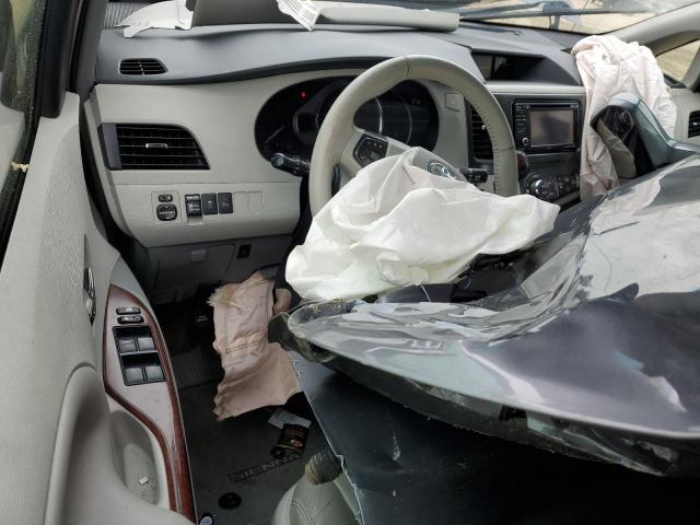 5TDYK3DC0DS383461 - 2013 TOYOTA SIENNA XLE ნაცრისფერი ფოტო 8