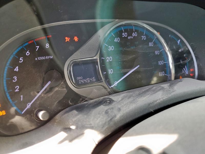 5TDYK3DC0DS383461 - 2013 TOYOTA SIENNA XLE ნაცრისფერი ფოტო 9