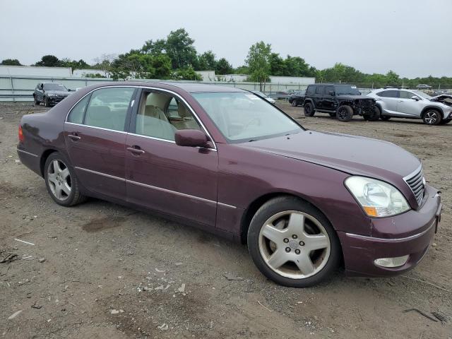 JTHBN30F820081766 - 2002 LEXUS LS 430 MAROON photo 4