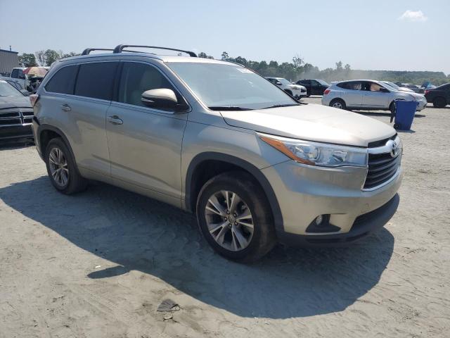 5TDKKRFH8FS120171 - 2015 TOYOTA HIGHLANDER XLE GOLD photo 4