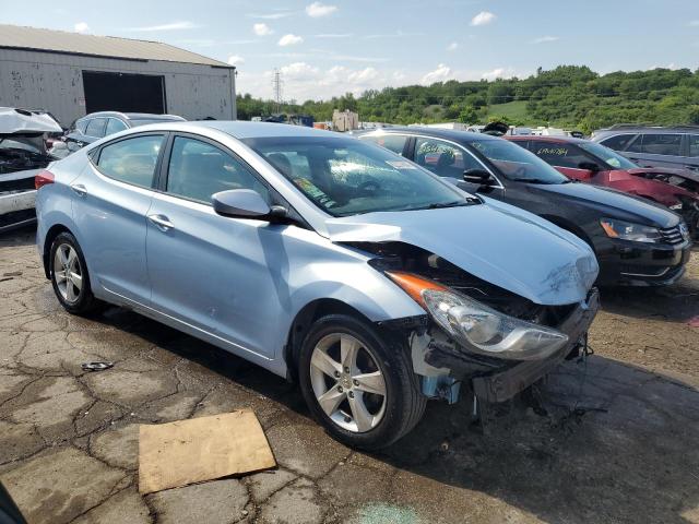 KMHDH4AE6DU734065 - 2013 HYUNDAI ELANTRA GLS TURQUOISE photo 4