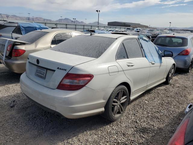 WDDGF81X08F198844 - 2008 MERCEDES-BENZ C 300 4MATIC WHITE photo 3