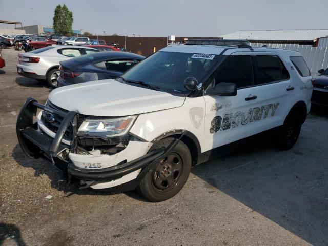 1FM5K8AR9JGC44679 - 2018 FORD EXPLORER POLICE INTERCEPTOR WHITE photo 1
