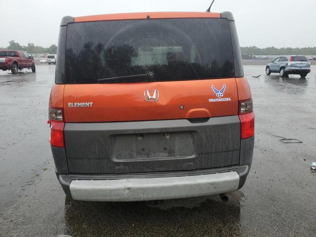 5J6YH28594L004411 - 2004 HONDA ELEMENT EX ORANGE photo 6