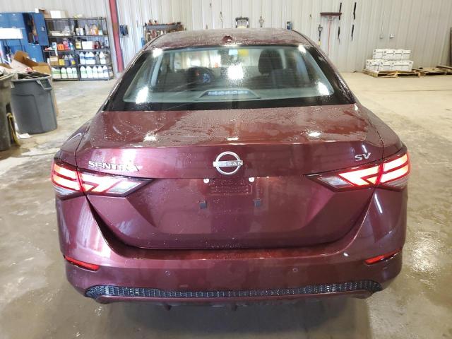 3N1AB8CV4RY338592 - 2024 NISSAN SENTRA SV BURGUNDY photo 6