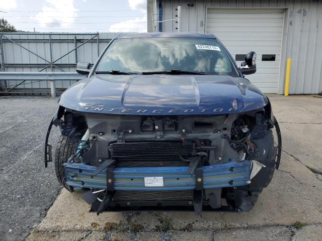1FM5K8AT8JGA36935 - 2018 FORD EXPLORER POLICE INTERCEPTOR ლურჯი ფოტო 5