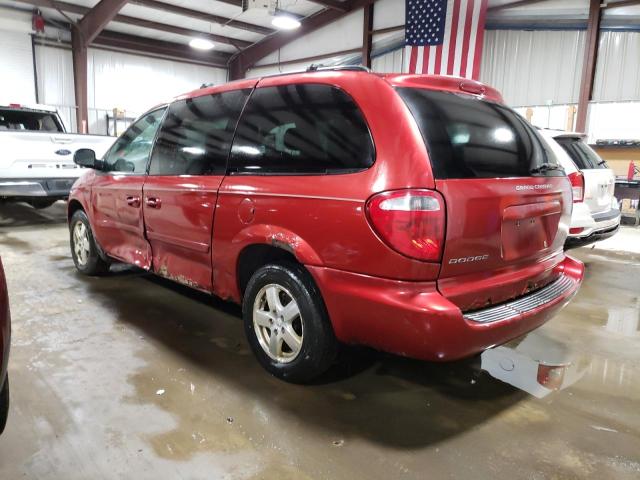 2D4GP44L77R203203 - 2007 DODGE GRAND CARA SXT RED photo 2